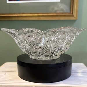 Elegant Crystal Cut Glass Bowl